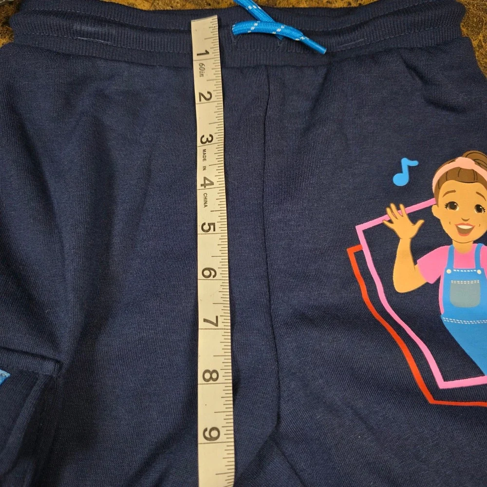 Ms. Rachel Toddler Kids Navy Blue Hoodie and Jogger Pants Graphic Set 5T New